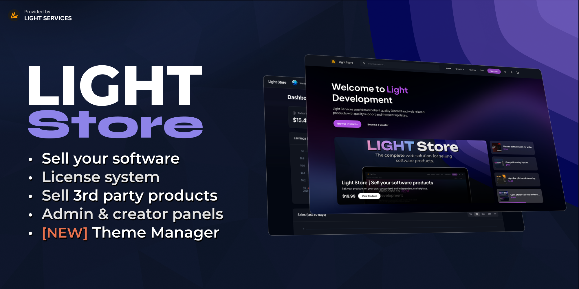 Light Store | Sell your software products