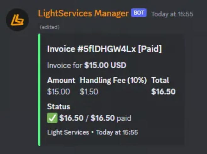 Light Bot | Tickets & Invoicing #4
