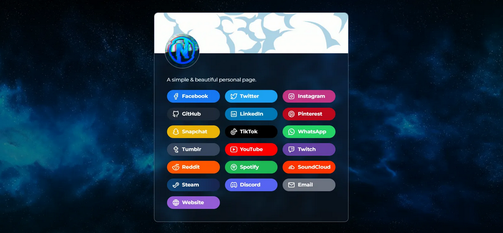  Personal links page | Simple & elegant #3