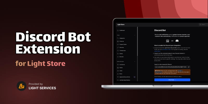 Discord Bot Extension for Light Store