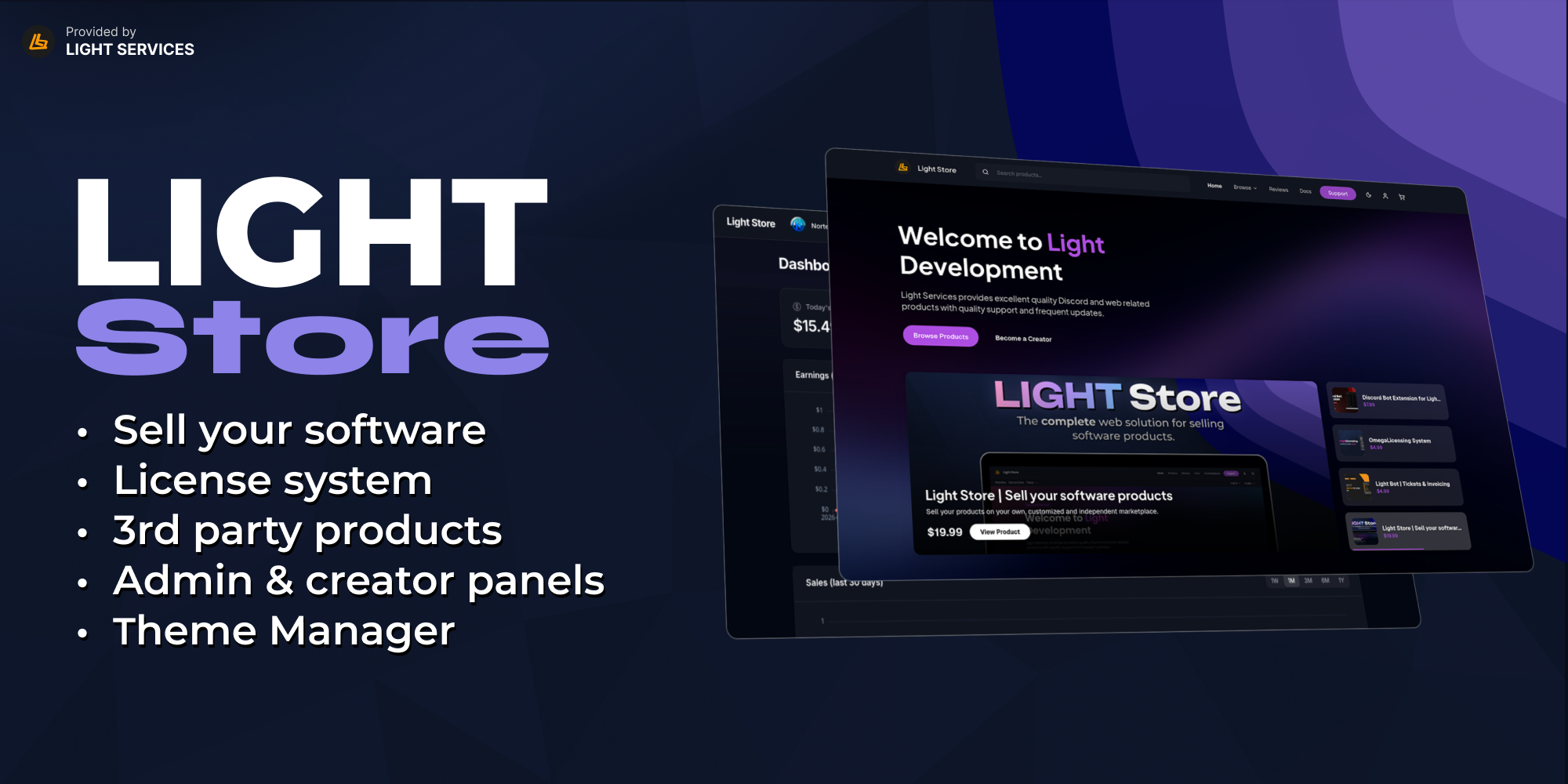 Light Store | Sell your software products