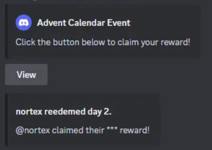 Advent Calendar Bot for Discord #2