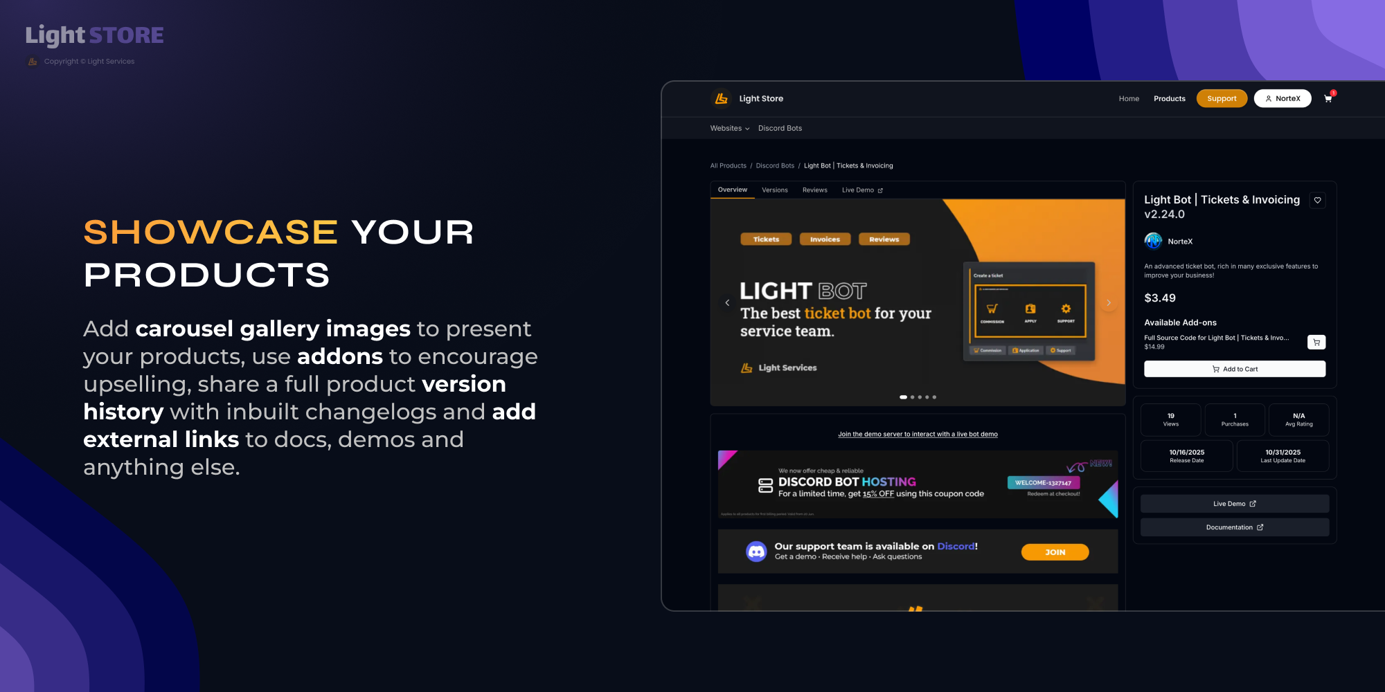 Light Store | Sell your software products #5